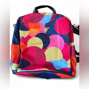Poaba Geometric Backpack Colorful Women’s Travel Bag Boho Pattern School Work